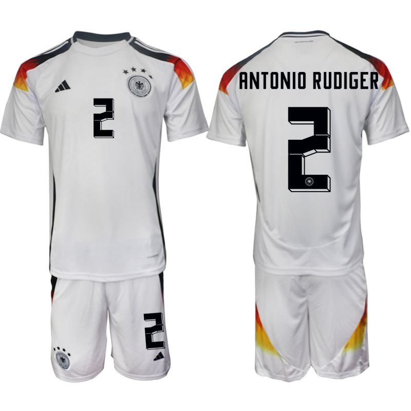Men 2024-2025 Season Germany home white 2 Soccer Jersey